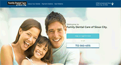 Desktop Screenshot of familydentalcaresiouxcity.com