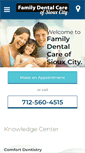 Mobile Screenshot of familydentalcaresiouxcity.com
