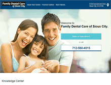 Tablet Screenshot of familydentalcaresiouxcity.com